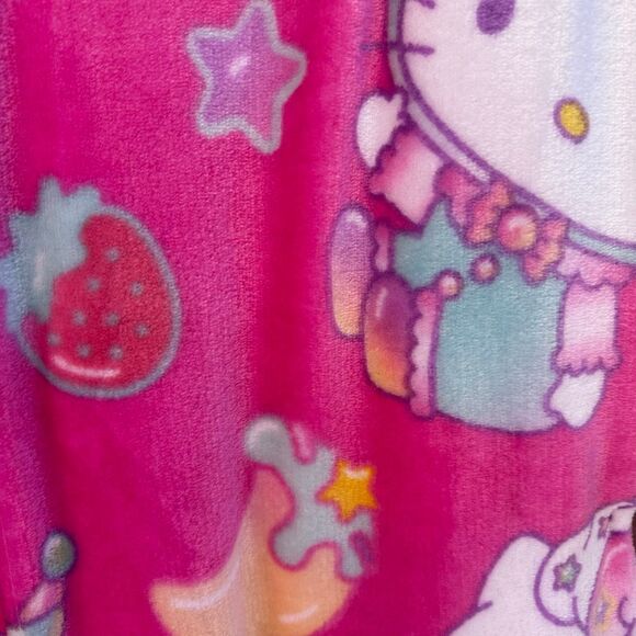 Hello Kitty Pink Silk Touch Throw Blanket 50 x 70 Plush Soft Cozy Sanrio NWT - Picture 4 of 4